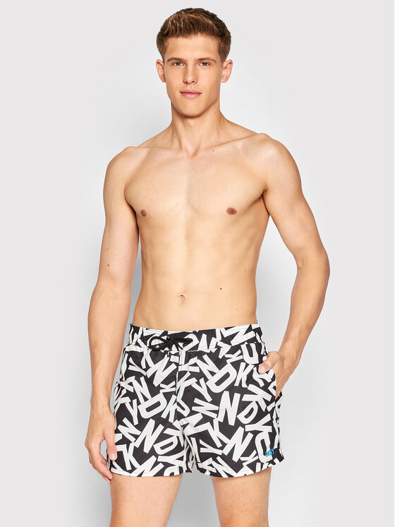 Pantaloncini da bagno L5_6044_DKY Nero Regular Fit...