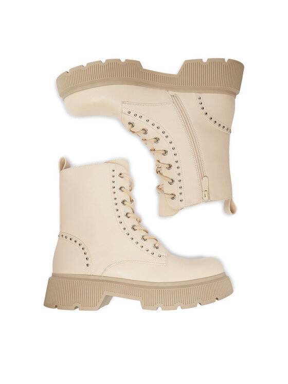 DeeZee DeeZee Schnürschuhe HX24026-1 Écru