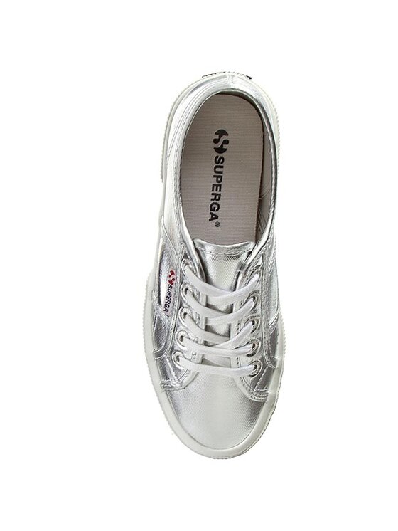 Superga cotmetu silver top