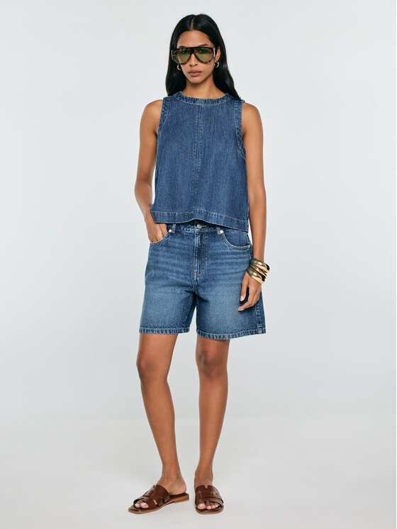 BIG STAR BIG STAR Koszula jeansowa MILLANA Niebieski Basic Fit