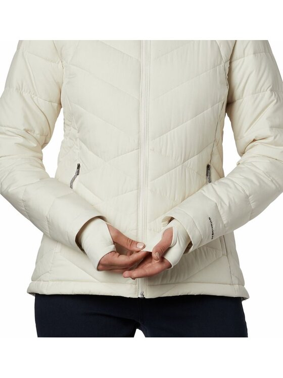 Columbia Columbia Kurtka zimowa Heavenly Hooded Jacket 1738151191 Biały Regular Fit