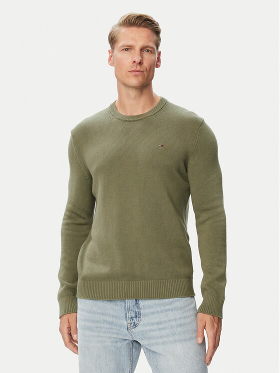 Tommy Jeans Tommy Jeans Pullover DM0DM21787 Grün Regular Fit
