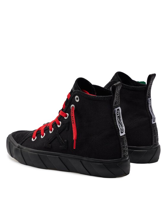 Off-White Off-White Tenisice Mid Top Vulcanized Canvas IA119S22LEA0011010 Crna