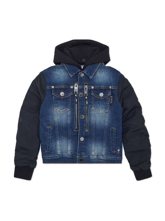 PHILIPP PLEIN PHILIPP PLEIN Kurtka jeansowa 28129 Błękitny Comfort Fit