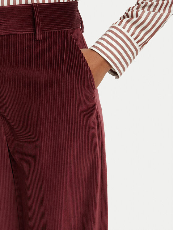 Weekend Max Mara Weekend Max Mara Παντελόνι υφασμάτινο Tania 2625136012 Μπορντό Regular Fit