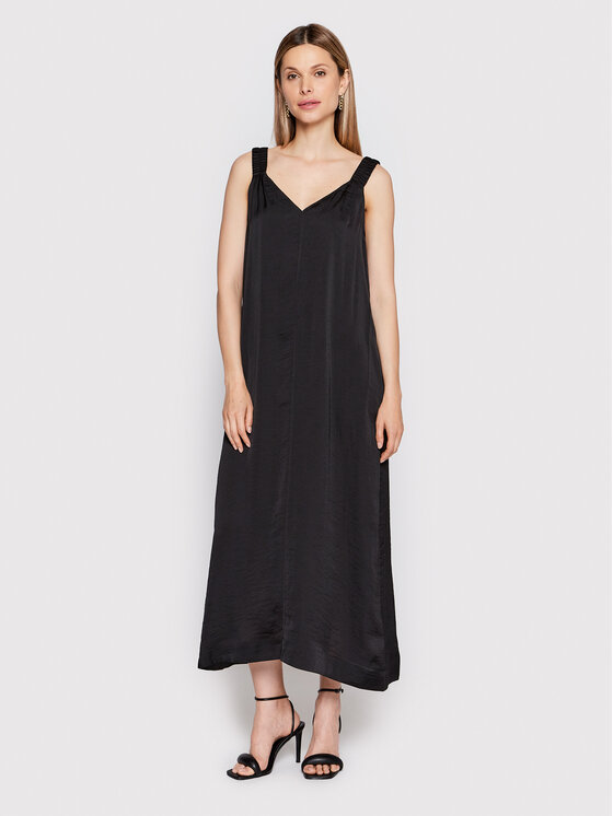 DKNY Každodenné šaty P2DBTN10 Čierna Regular Fit