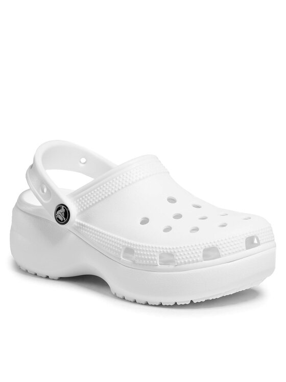 Crocs Crocs Klapki Classic Platform Clog W 206750 Biały