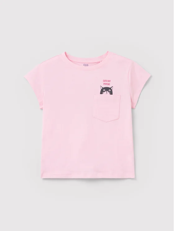 OVS T-Shirt 1441141 Rosa Regular Fit
