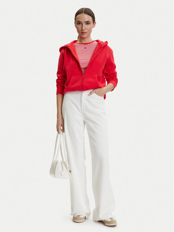 Tommy Jeans Tommy Jeans Blugi DW0DW22648 Alb Straight Leg