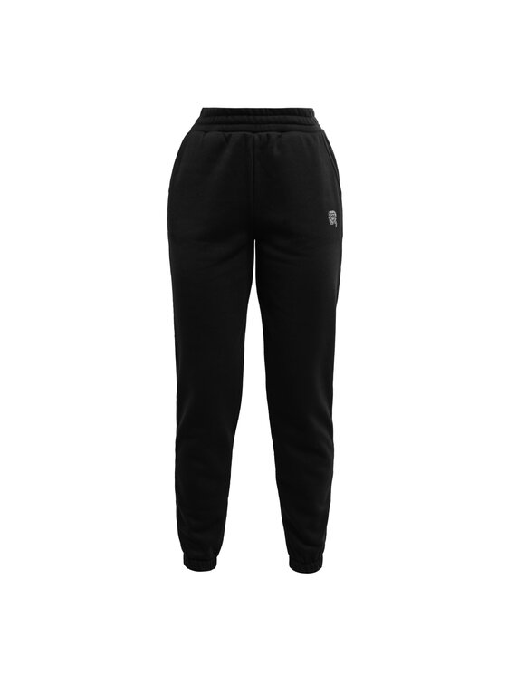 KARL LAGERFELD KARL LAGERFELD Spodnie dresowe 240W1050-999 Czarny Regular Fit