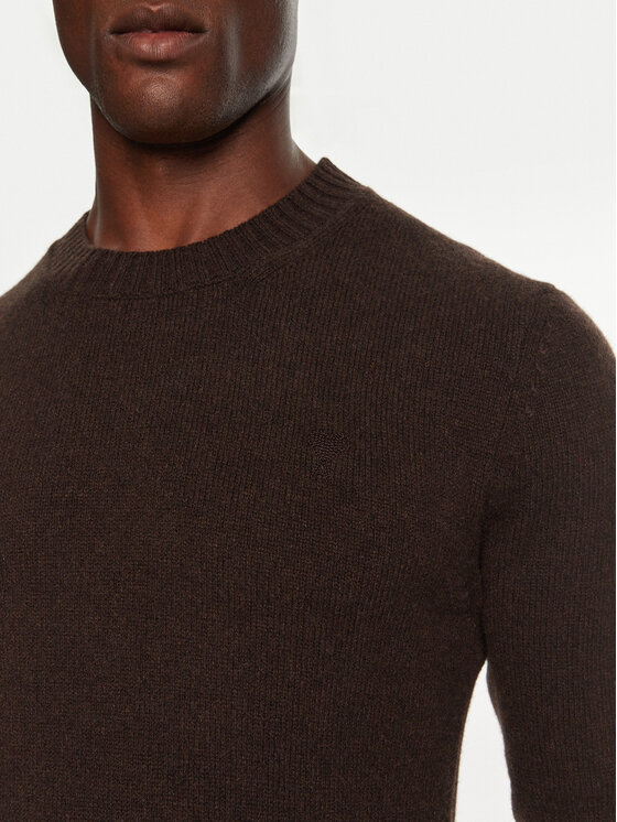 AMI Paris AMI Paris Sweater HKS057005 Barna Regular Fit