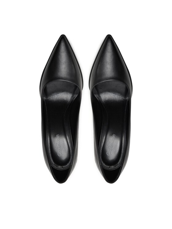 Calvin Klein Calvin Klein Szpilki Heel Pump 90 Leather HW0HW02033 Czarny