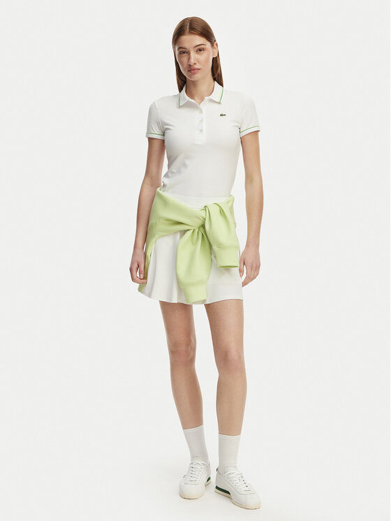 Lacoste Lacoste Tricou polo DF5284 Alb Slim Fit