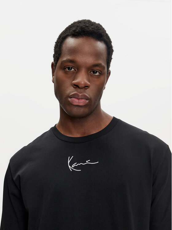 Karl Kani Karl Kani Pikkade varrukatega T-särk Small Signature 6024463 Must Regular Fit