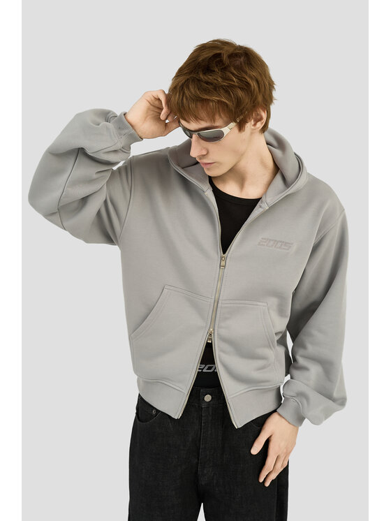 2005 2005 Bluza Classic Logo Szary Oversize