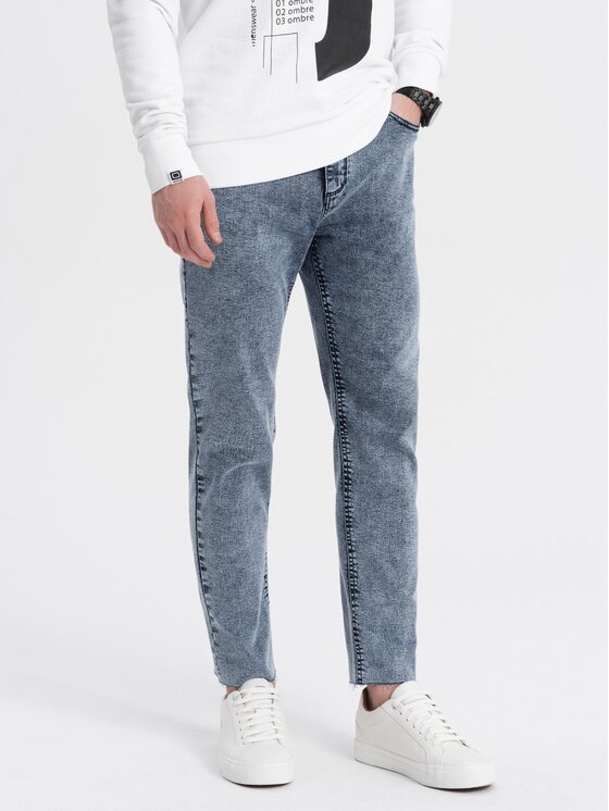 Ombre Ombre Jeansy P923 Modrá Regular Fit