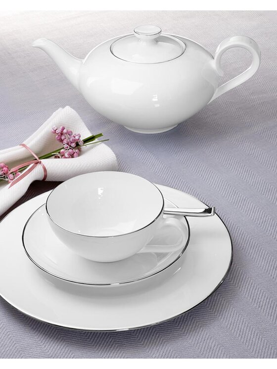 Villeroy & Boch Villeroy & Boch Spodek do filiżanki Anmut Platinum No.1 Villeroy & Boch Biały