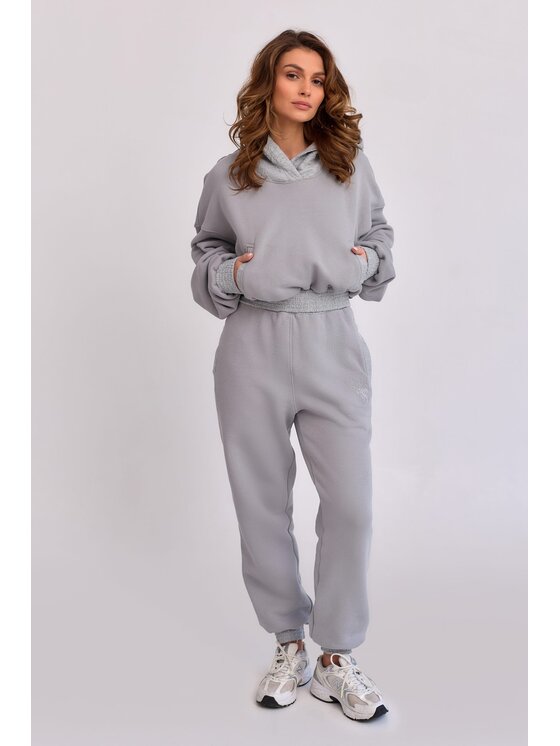 MANDRAGORA MANDRAGORA Felpa Lantre Grigio Cropped Fit
