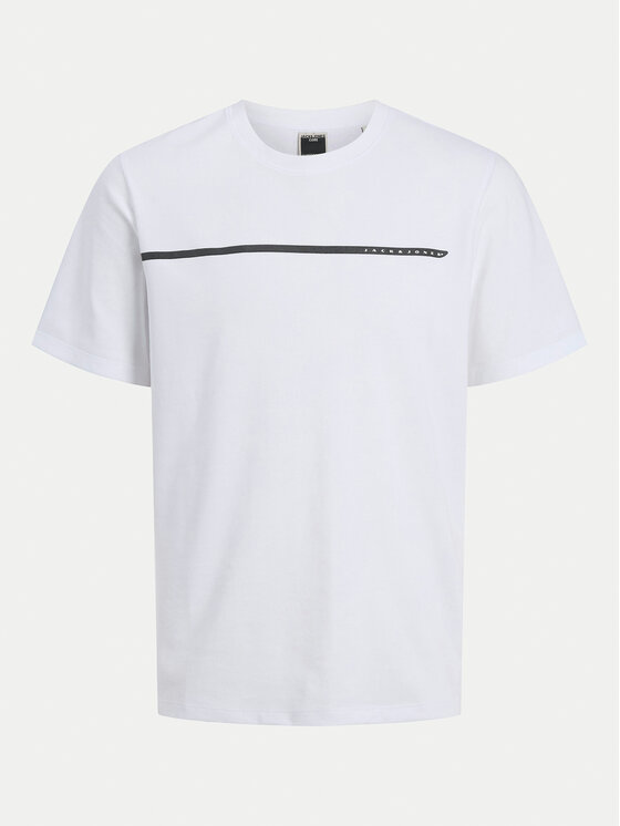 Jack & Jones Jack & Jones T-Shirt Fusion 12273120 Biały Regular Fit
