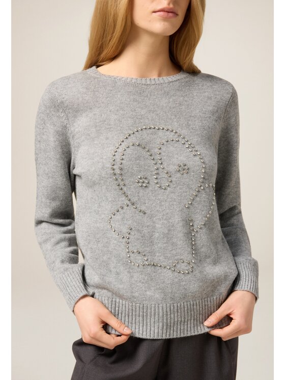 Oltre Oltre Maglione M017J005319N013 Grigio Regular Fit