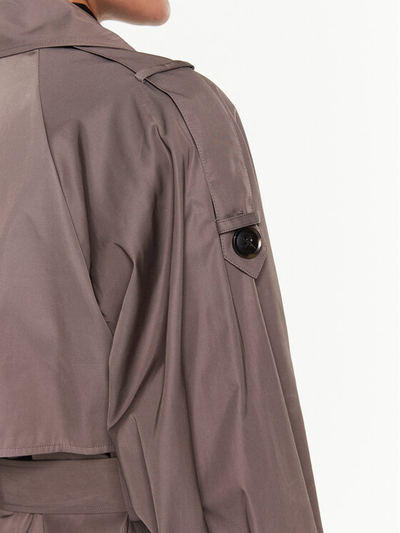 Gestuz Gestuz Trenčkot Sarga 10906855 Hnědá Loose Fit