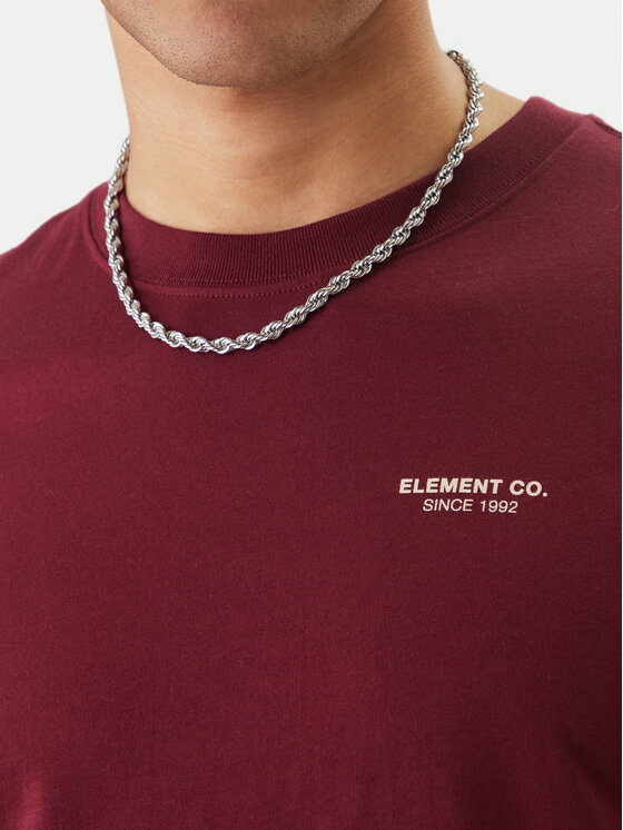 Element Element T-Shirt Element Co ELYZT00603 Bordó Regular Fit