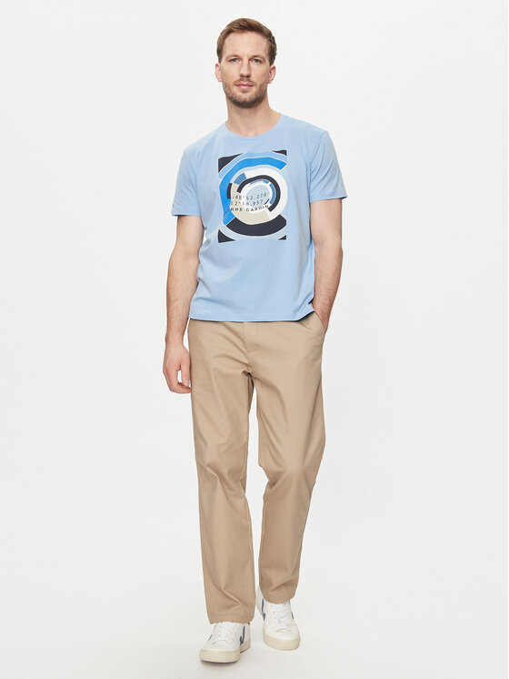 Pierre Cardin Pierre Cardin T-Shirt C5 21050.2101 Himmelblau Regular Fit