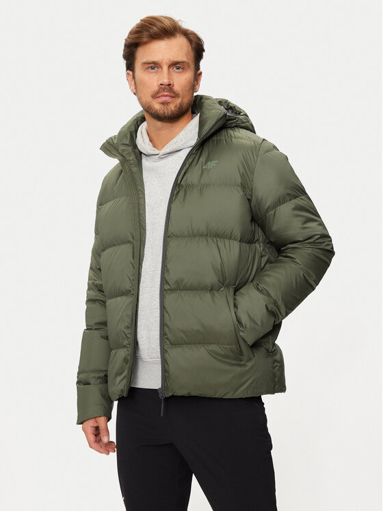 4F 4F Daunenjacke 4FWAW24TDJAM513 Grün Regular Fit