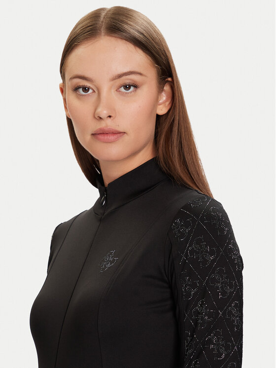 Guess Guess Kezeslábas W5BD1P K7182 Fekete Slim Fit