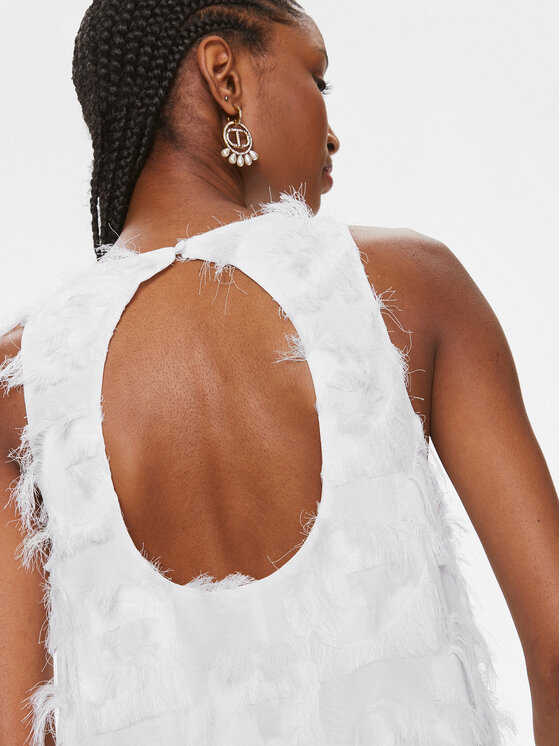 YAS YAS Abito da cocktail Dio 26033735 Bianco Loose Fit