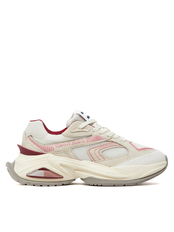 Tommy Jeans Snīkeri Trendy Retro Runner EN0EN02550 Bēšs