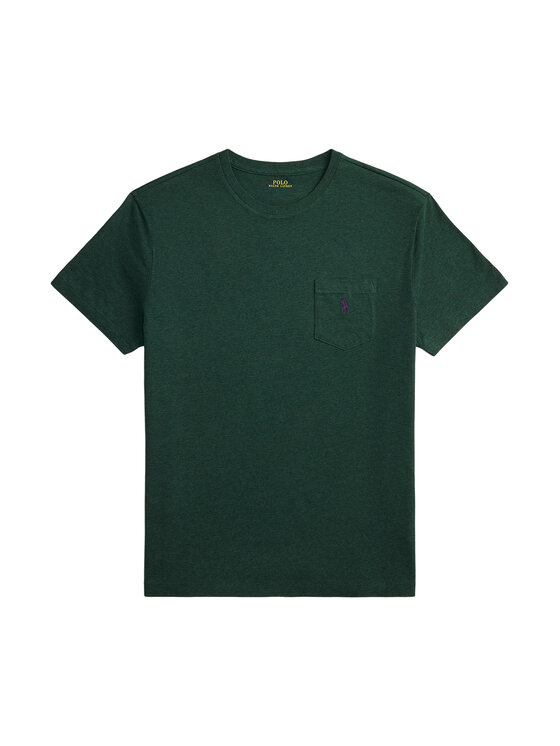 Polo Ralph Lauren Polo Ralph Lauren Majica 710671438460 Zelena Custom Slim Fit