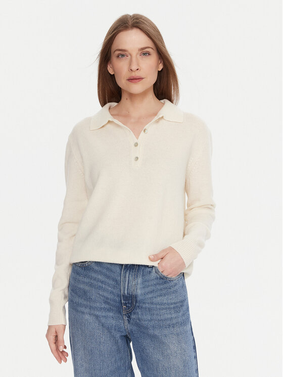 Kontatto Sweter 3M0977C Écru Regular Fit