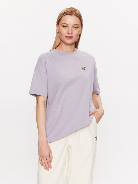 Lyle & Scott Lyle & Scott T-särk Oversized T-shirt TSW1605V Lilla Regular Fit
