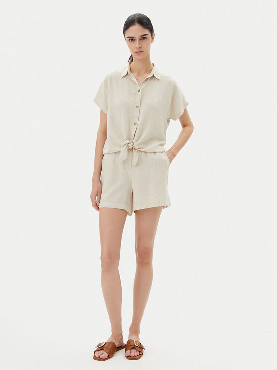 Vero Moda Vero Moda Koszula Thea 10333794 Beżowy Loose Fit