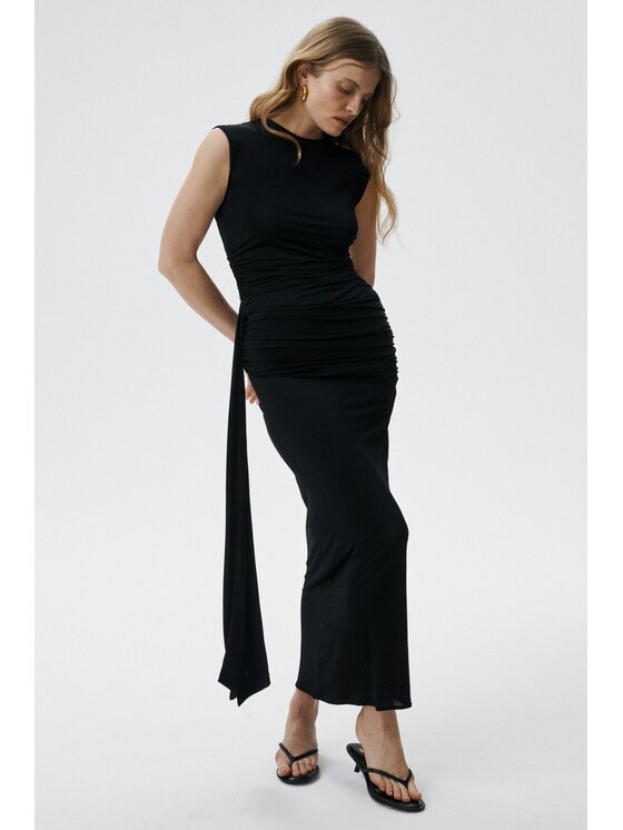 MARI PRETI MARI PRETI Gonna maxi Mira Nero Slim Fit