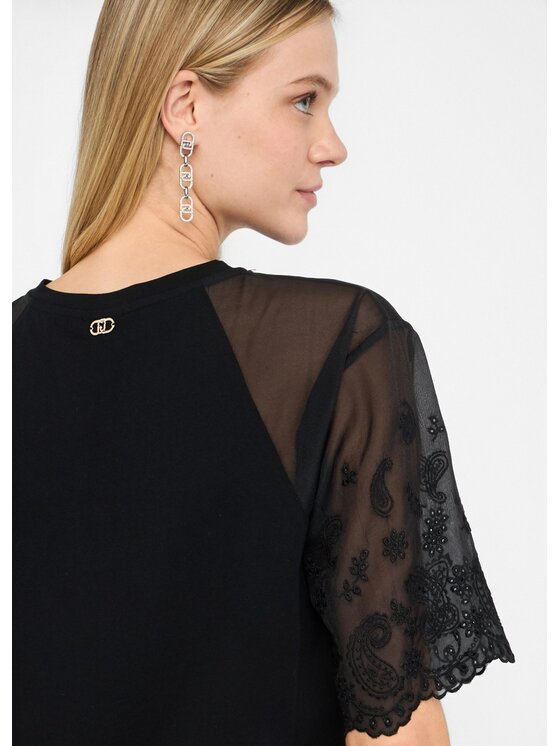 Liu Jo Liu Jo T-shirt UF5258JS90422222 Nero Regular Fit