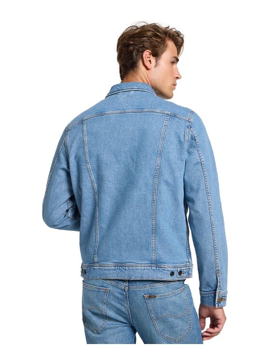Lee Lee Kurtka jeansowa 112363663 Niebieski Regular Fit