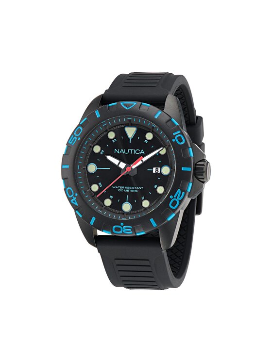 Nautica Nautica Ρολόι NAPNRS404 Μαύρο