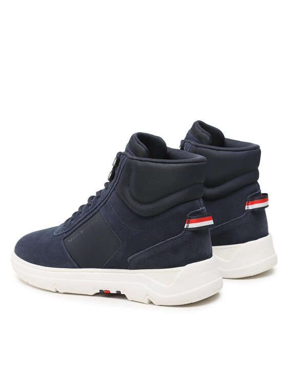 Tommy Hilfiger Tommy Hilfiger Снікерcи Core Mix Suede Hybrid Boot FM0FM04596 Cиній