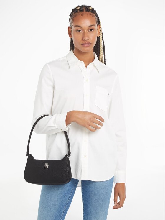 Tommy Hilfiger Handtasche Th Emblem Shoulder Bag AW0AW14878  