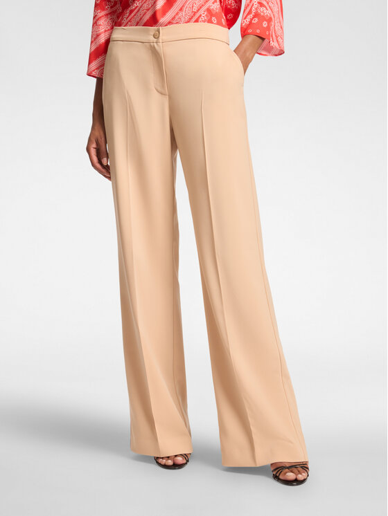 Elena Mirò Elena Mirò Pantaloni di tessuto P165P600452N012 Écru Regular Fit