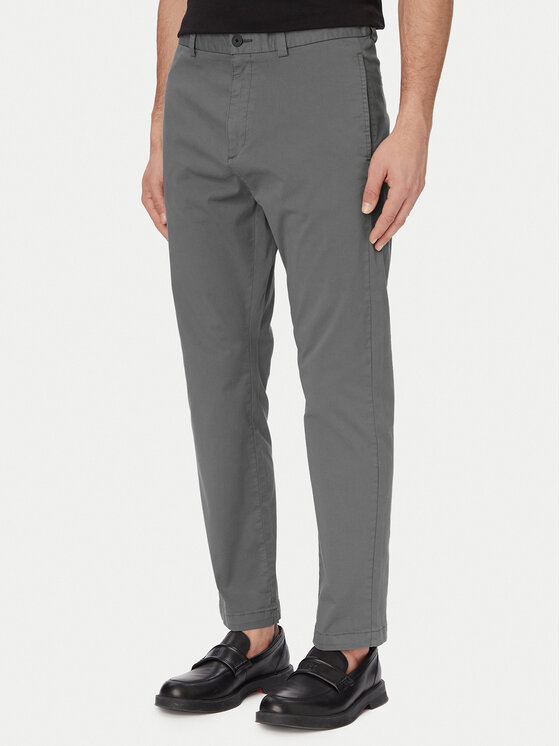 HUGO Pantaloni chino David251D 50530886 Gri închis Slim Fit