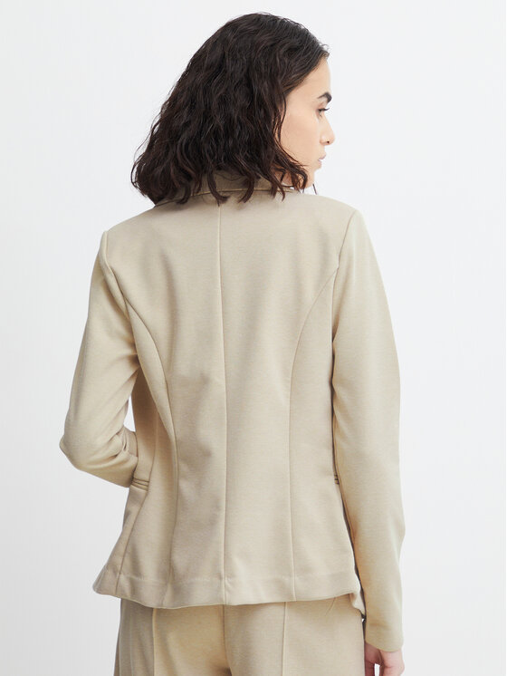 ICHI ICHI Marynarka 20113285 Beżowy Slim Fit