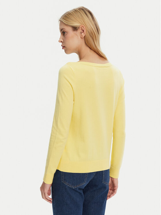 Tommy Hilfiger Tommy Hilfiger Sweater WW0WW40099 Sárga Regular Fit