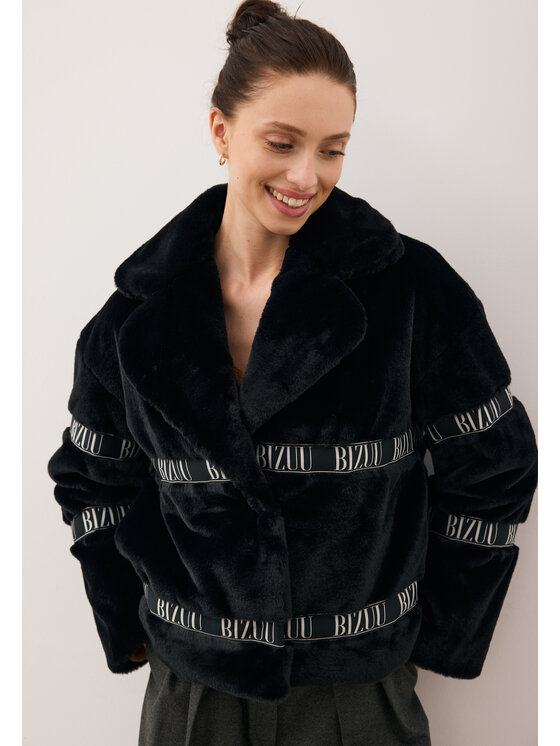 BIZUU BIZUU Kabát GREGORIA Černá Standard Fit