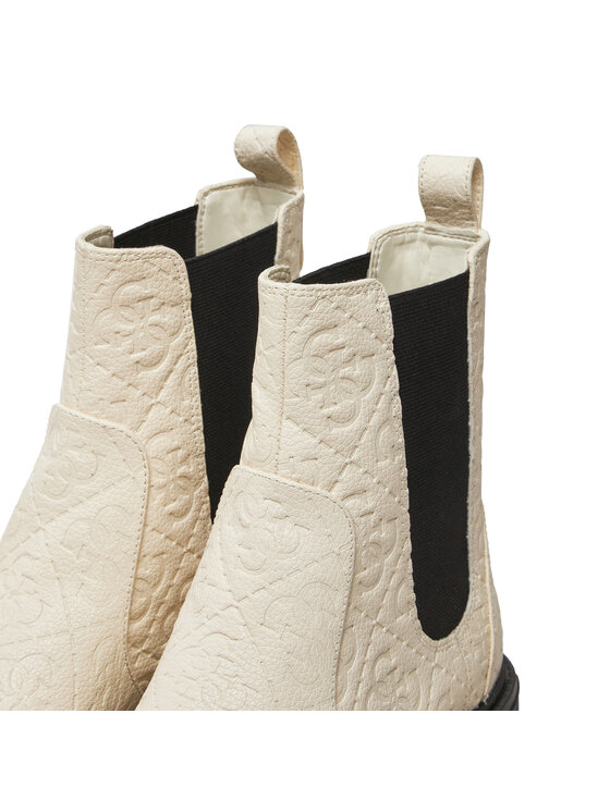 Guess Guess Боти тип челси Shuze FLTSHU FAL10 Бял