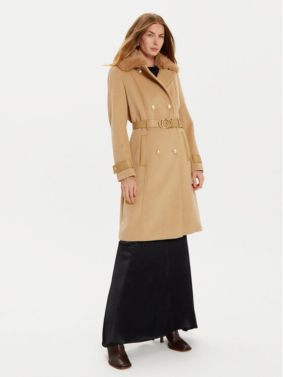 Guess Guess Zimski plašč Amelia W4BL46 WGKI2 Rjava Regular Fit