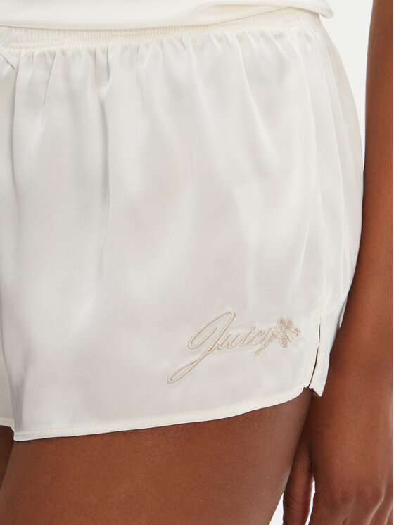 Juicy Couture Juicy Couture Szorty piżamowe JCLHS125512 Écru Regular Fit
