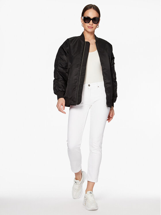 Calvin Klein Jeans Calvin Klein Jeans Μπόμπερ μπουφάν J20J221082 Μαύρο Oversize